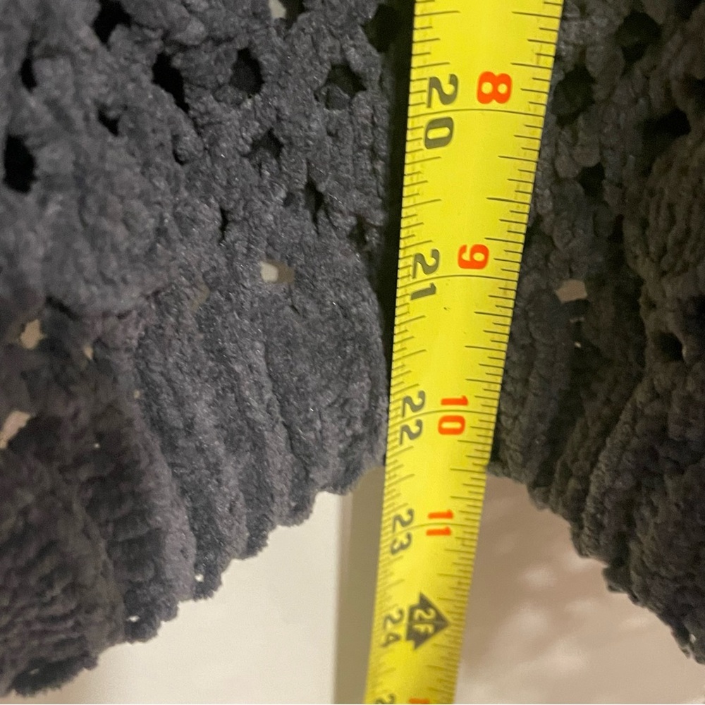 POL Drop Shoulder Loose Knit Chenille Sweater - Gray Size Medium - Picture 10 of 11
